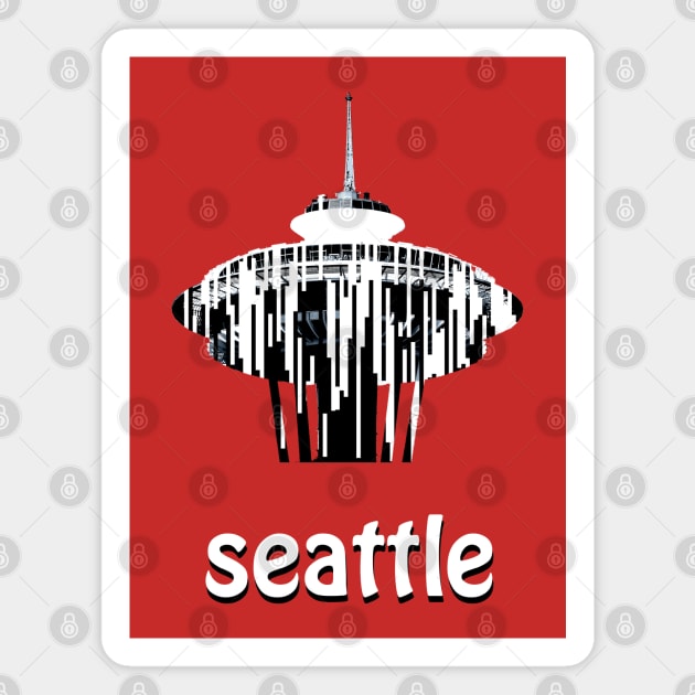 seattle space needle Magnet by amigaboy